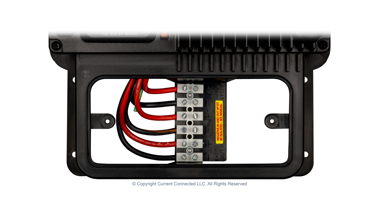 High quality photo of the Midnite Solar - MNKID - The Kid - Internal Wiring View. Photographed by Current Connected