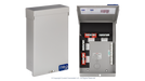 High quality photo of the Midnite Solar - MNTRANSITION - Transition Box - Open and Closed Views. Photographed by Current Connected