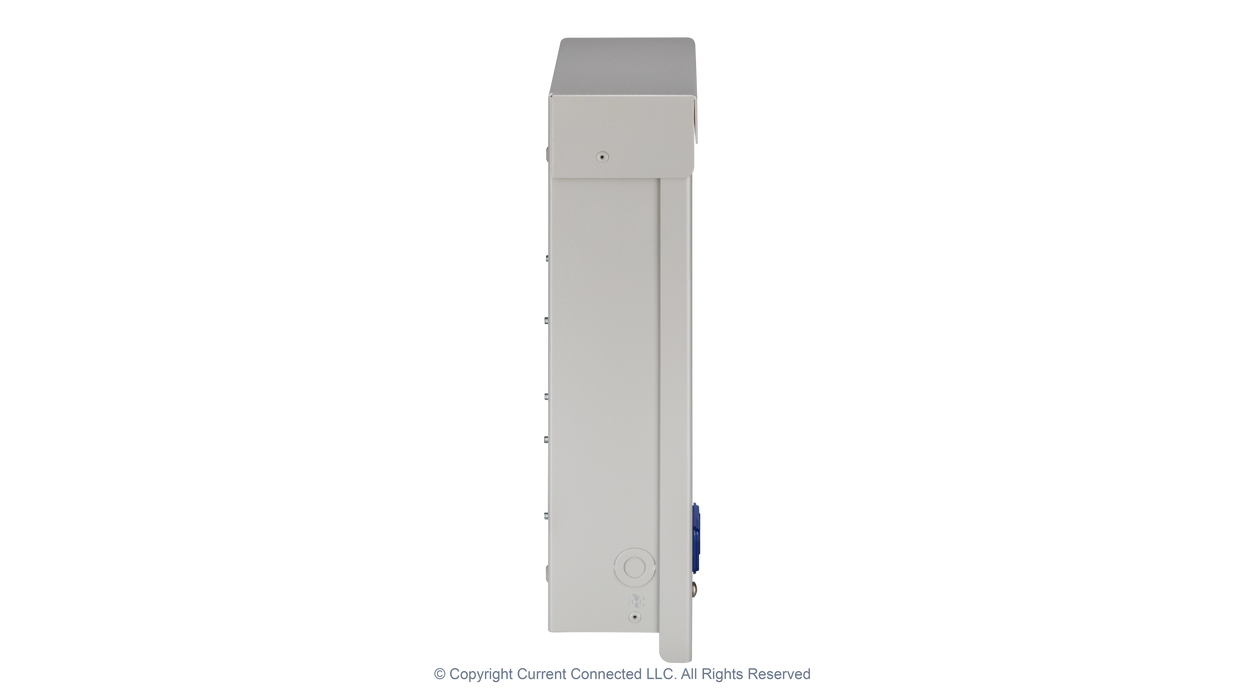 High quality photo of the Midnite Solar - MNTRANSITION - Transition Box - Side View. Photographed by Current Connected