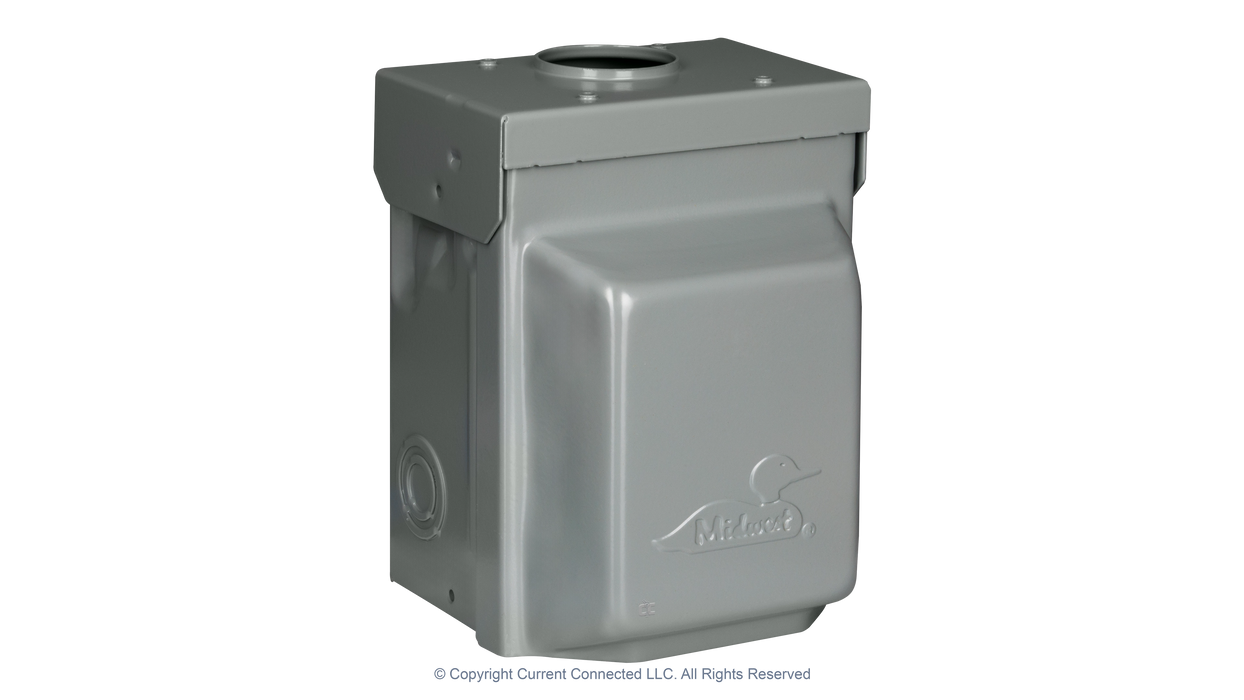 High quality photo of the Midwest - 784567575330 - 30A TT-30 Outdoor RV Outlet - ISO Left. Photographed by Current Connected