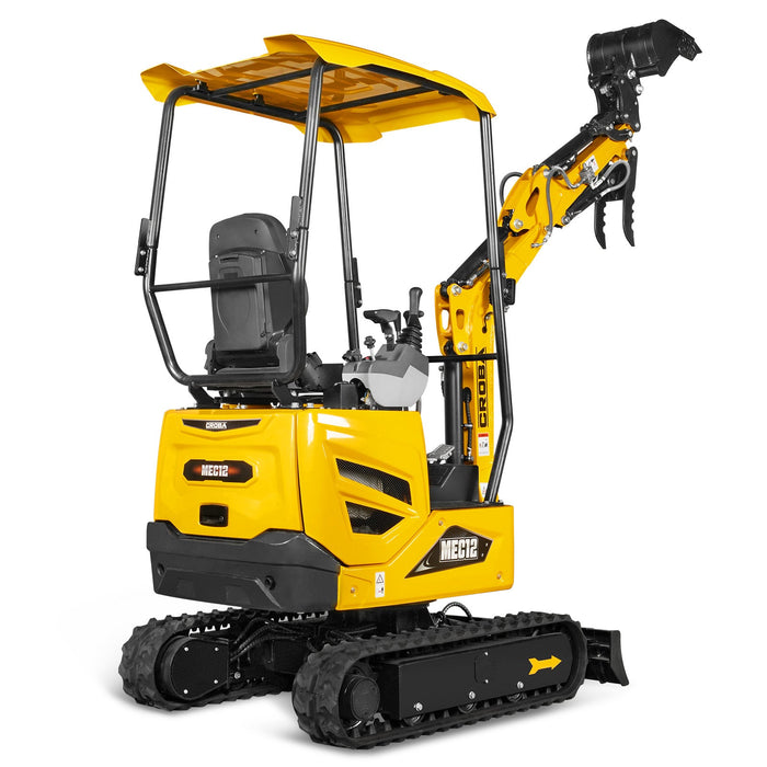 Mini Compact Excavator Kubota D722 Engine,  65.7" Max. Digging Depth,  2700 LBS Operating Weight,  MEC12