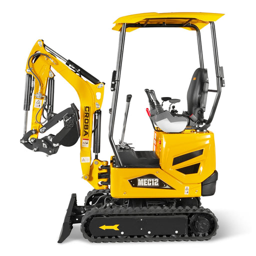 Mini Compact Excavator Kubota D722 Engine,  65.7" Max. Digging Depth,  2700 LBS Operating Weight,  MEC12