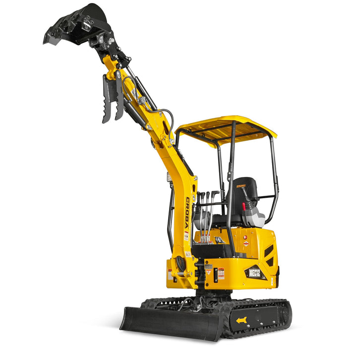 Mini Compact Excavator Kubota D722 Engine,  65.7" Max. Digging Depth, — dimensions diagram