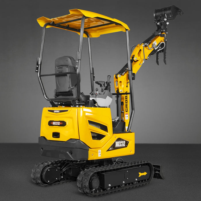 Mini Compact Excavator Kubota D722 Engine,  65.7" Max. Digging Depth,  2700 LBS Operating Weight,  MEC12