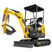 Mini Compact Excavator Kubota D902 Engine,  89" Max. Digging Depth,  4145 LBS Operating Weight,  MEC17