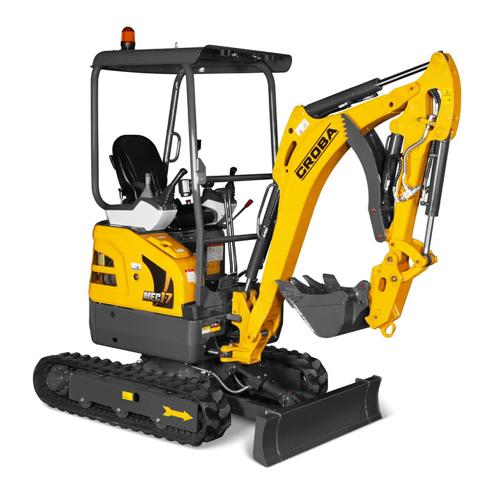 Mini Compact Excavator Kubota D902 Engine,  89" Max. Digging Depth,  4145 LBS Operating Weight,  MEC17