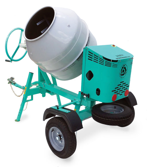 IMER Workman II 350 Towable 12 cu ft Concrete Mixer (120V 1.5 HP Electric)