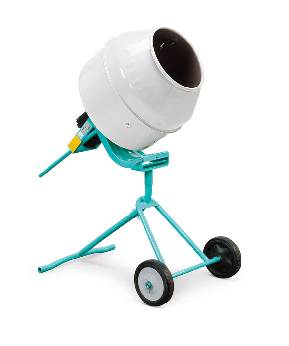 IMER Minuteman II Portable 5 cu ft Electric Mixer with Tripod Stand – 1/2 HP 120V (Steel Drum)