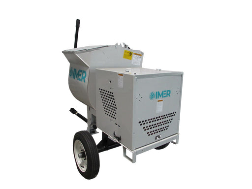 IMER HSM 8 Towable 8 cu ft Horizontal Shaft Mortar Mixer – Back (Gas Engine)