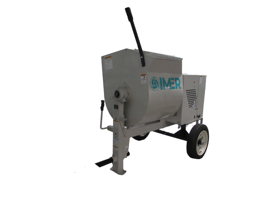 IMER HSM 8 Towable 8 cu ft Horizontal Shaft Mortar Mixer (Electric Motor)
