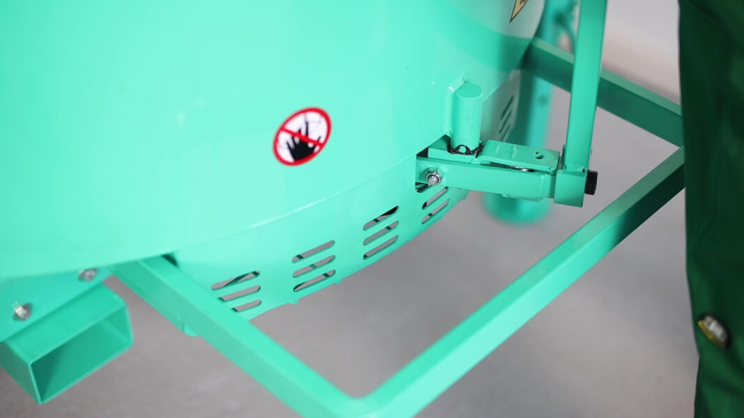 IMER Mix 750 Towable Vertical Shaft Mortar Mixer – 18 cu ft Batch – Discharge (Less Motor)