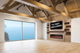 Modern Flames Allwood Fireplace Media Wall in Coastal Sand | 60'' Spectrum Electric Fireplace Modern Flames