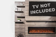 Modern Flames Allwood Fireplace Media Wall in Coastal Sand | 60'' Spectrum Electric Fireplace Modern Flames