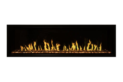 Modern Flames Allwood Fireplace Media Wall in Driftwood Gray | 60'' Orion Slim Heliovision Electric Fireplace Modern Flames