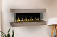 Modern Flames Orion Multi 88'' Heliovision Electric Fireplace Wall Mount Studio Suite | Coastal Sand Modern Flames