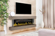 Modern Flames Orion Multi 88'' Heliovision Electric Fireplace Wall Mount Studio Suite | Coastal Sand Modern Flames