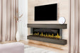 Modern Flames Orion Multi 64'' Heliovision Electric Fireplace Wall Mount Studio Suite | Driftwood Gray Modern Flames