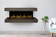 Modern Flames Orion Multi 88'' Heliovision Electric Fireplace Wall Mount Studio Suite | Driftwood Gray Modern Flames