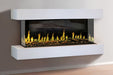 Modern Flames Orion Multi 88'' Heliovision Electric Fireplace Wall Mount Studio Suite | White Ready to Paint Modern Flames
