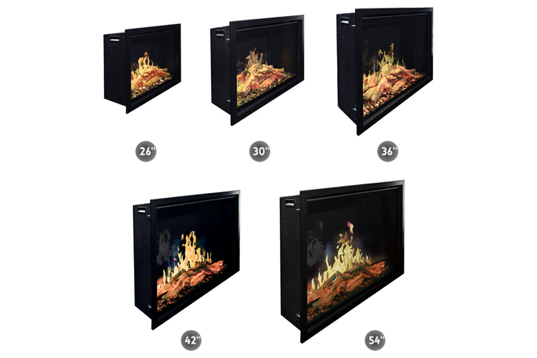 Modern Flames Orion Traditional 30" Heliovision Virtual Built-In Electric Firebox Modern Flames
