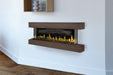 Modern Flames Orion Multi 88'' Heliovision Electric Fireplace Wall Mount Studio Suite | Weathered Walnut Modern Flames