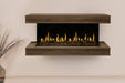 Modern Flames Orion Multi 73'' Heliovision Electric Fireplace Wall Mount Studio Suite | Weathered Walnut Modern Flames
