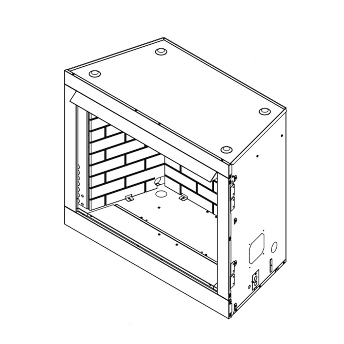 Monessen Attribute 32" Universal Circulating Vent Free Firebox With Radiant Face and Multitonal Gray Reversible Interior Panels (ACUF32-GD) Monessen