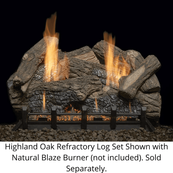 Monessen Highland Oak 18" Refractory Gas Log Set (HO18-R) Monessen