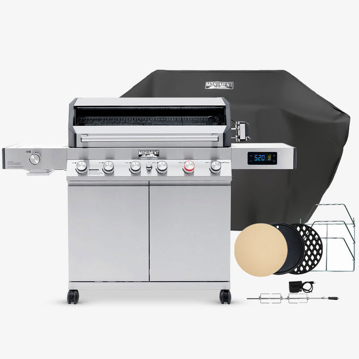 Monument Grills Denali 605Pro | Stainless Smart Propane Gas Grill 6 Burner Grill - View 44