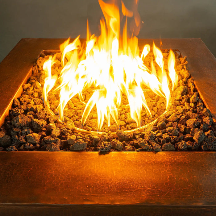 Gravity Moreno 36" W Square Copper Fire Pit - MORGRV363624 by Starfire Designs Starfire Designs