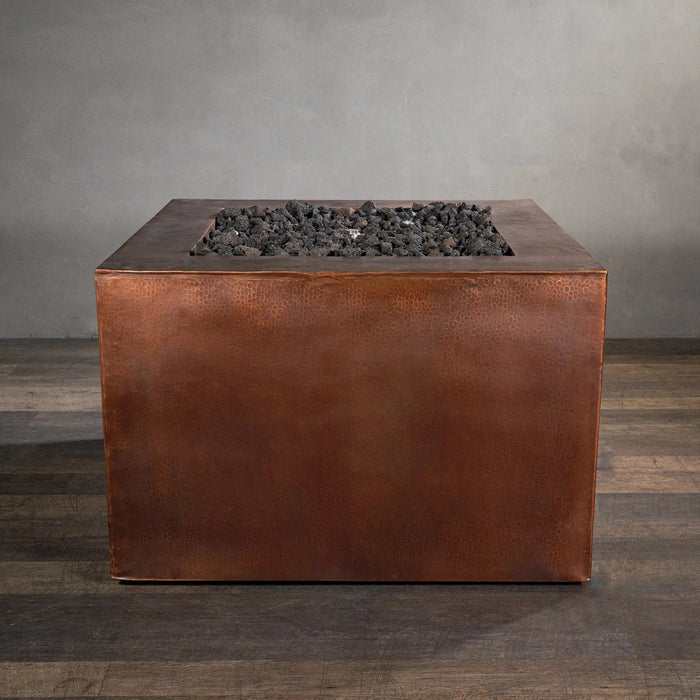 Gravity Moreno 36" W Square Copper Fire Pit - MORGRV363624 by Starfire Designs Starfire Designs