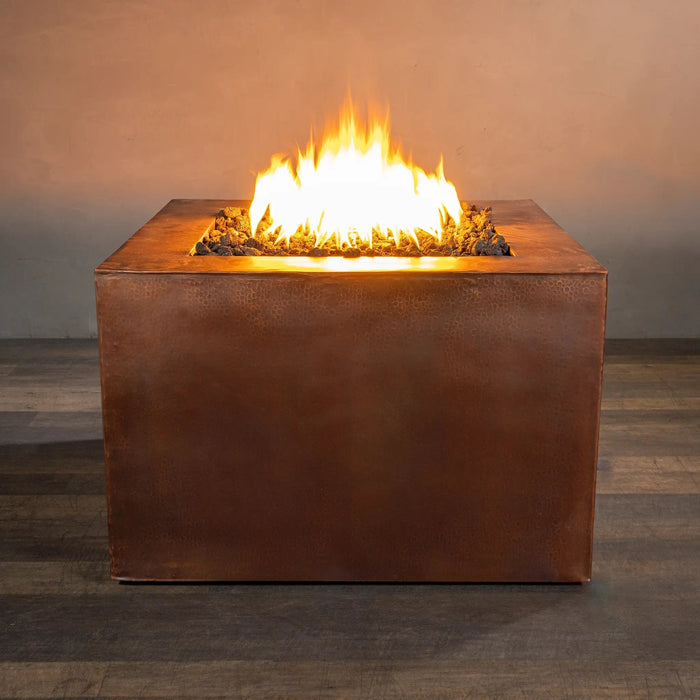 Gravity Moreno 36" W Square Copper Fire Pit - MORGRV363624 by Starfire Designs Starfire Designs