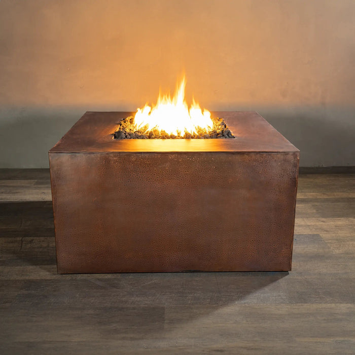 Gravity Moreno 45" W Square Copper Fire Pit - MORGRV454524 by Starfire Designs Starfire Designs
