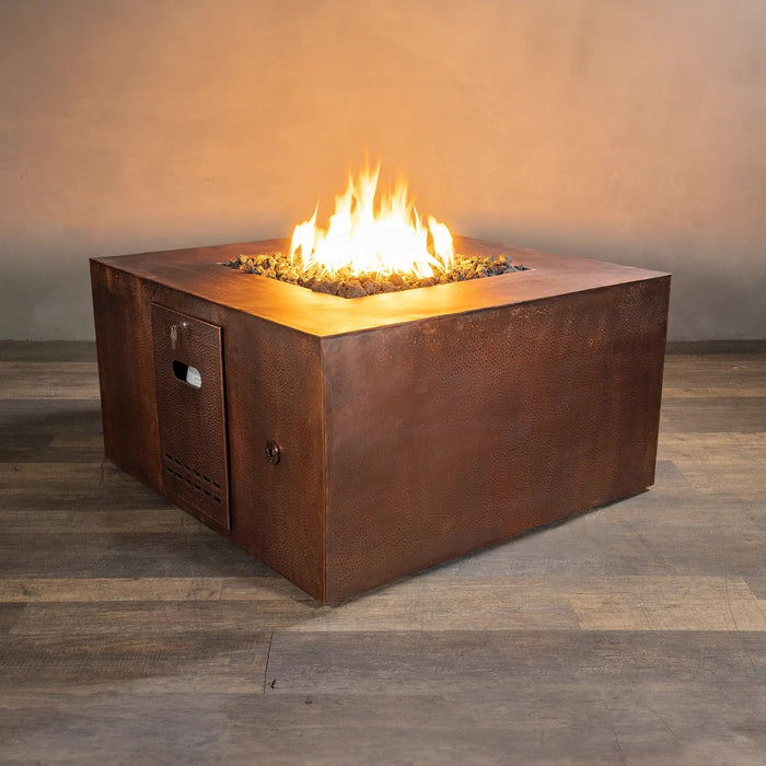 Gravity Moreno 45" W Square Copper Fire Pit - MORGRV454524 by Starfire Designs Starfire Designs