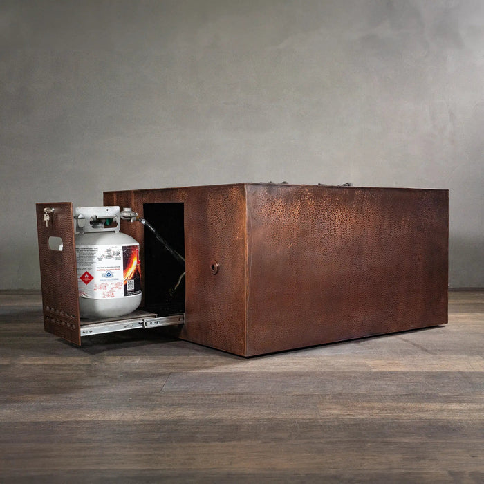 Gravity Moreno 45" W Square Copper Fire Pit - MORGRV454524 by Starfire Designs Starfire Designs