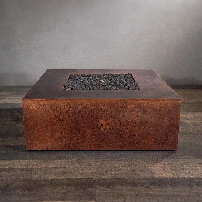 Gravity Moreno 45" W Square Copper Fire Pit - MORGRV454516 by Starfire Designs Starfire Designs