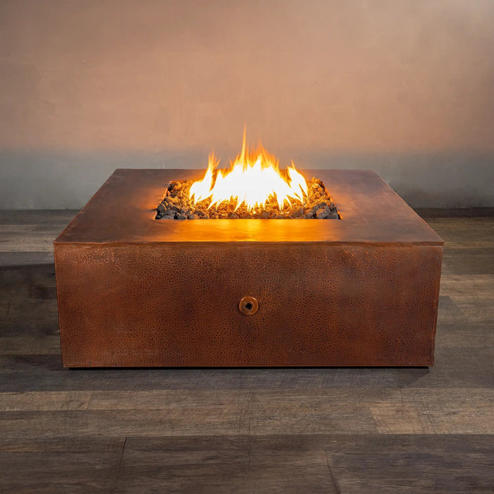 Gravity Moreno 45" W Square Copper Fire Pit - MORGRV454516 by Starfire Designs Starfire Designs