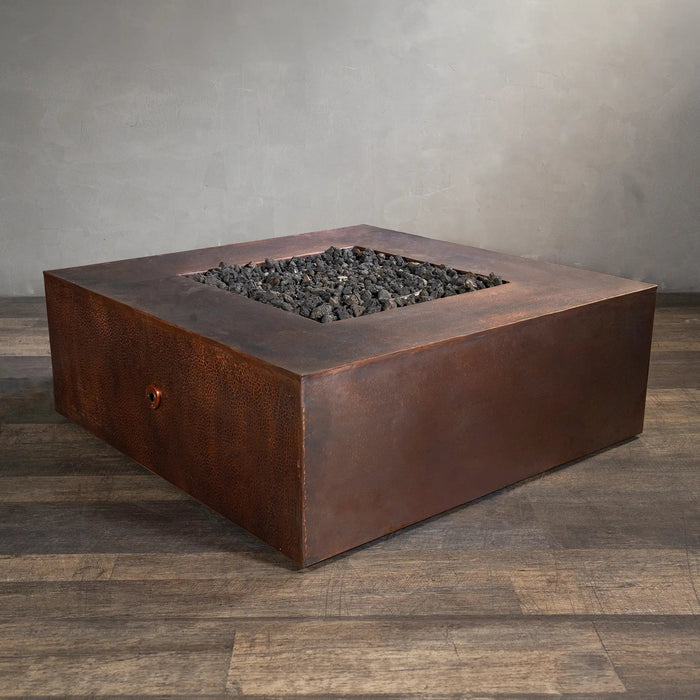 Gravity Moreno 45" W Square Copper Fire Pit - MORGRV454516 by Starfire Designs Starfire Designs