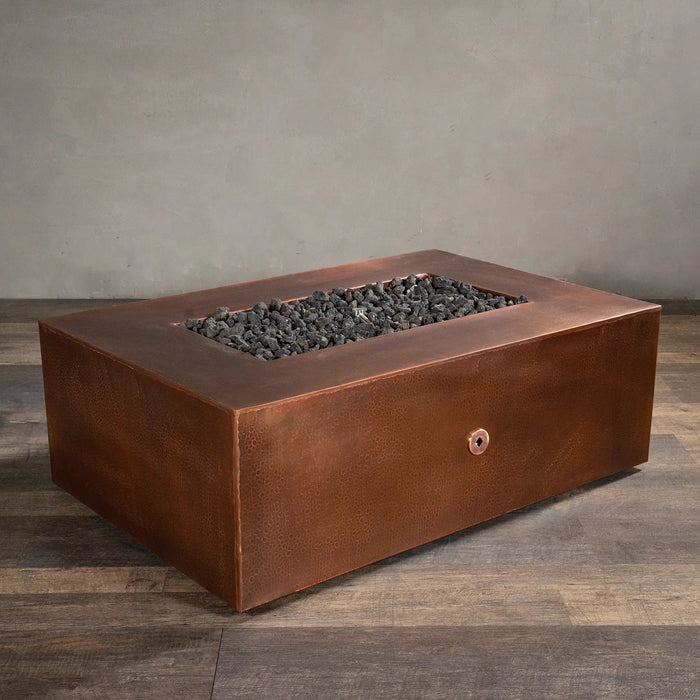 Gravity Moreno 48" W x 32" L Rectangle Copper Fire Pit - MORGRV483216 by Starfire Designs Starfire Designs
