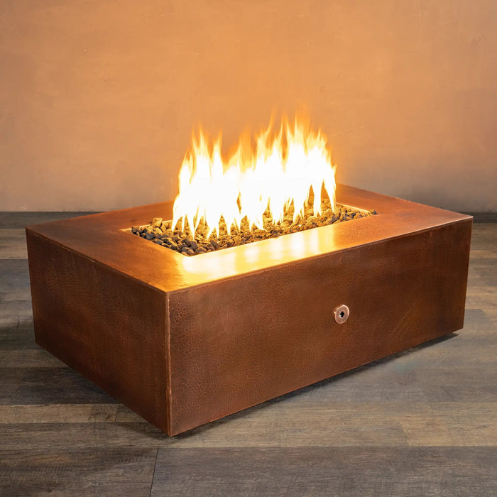 Gravity Moreno 48" W x 32" L Rectangle Copper Fire Pit - MORGRV483216 by Starfire Designs Starfire Designs