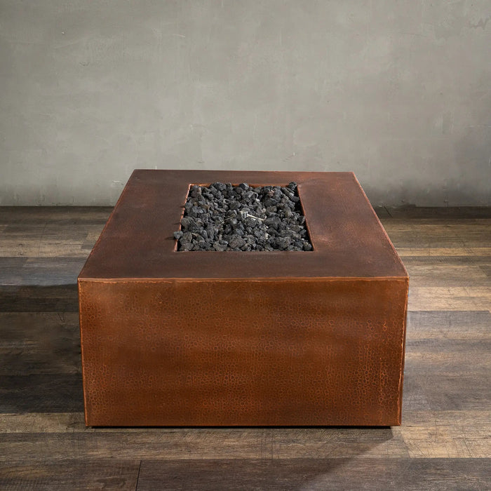 Gravity Moreno 48" W x 32" L Rectangle Copper Fire Pit - MORGRV483216 by Starfire Designs Starfire Designs