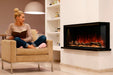 Landscape Pro Multi 44-inch 3-Sided / 2-Sided Built In Electric Fireplace - angle view