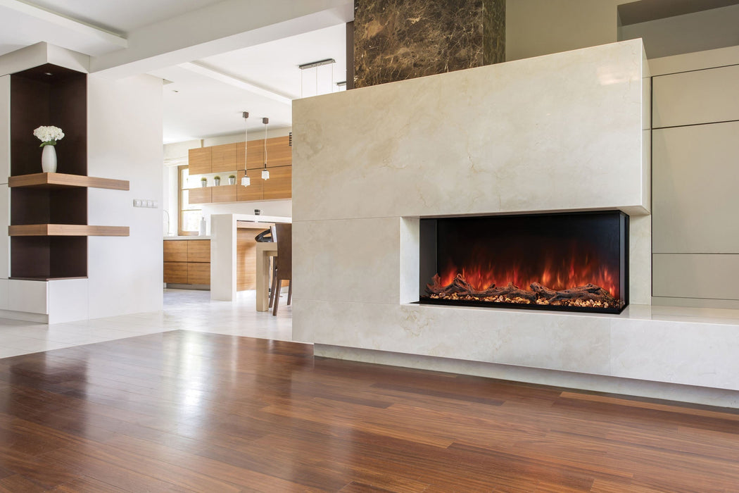 Landscape Pro Multi 56-inch 3-Sided / 2-Sided Built In Electric Fireplace - back view