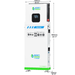 Nature's Generator MyGrid 10K with Transfer Switch for House Battery Backup Solar Generator - Detail View
