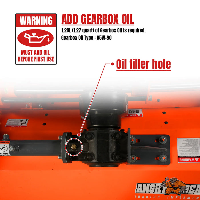 72" PTO Flail Mower with Hydraulic Side Shift 3 Point 45-85hp ,  NAM72H