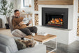 Napoleon Rosedale Electric 3 built-in electric fireplace insert in a living room