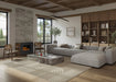 Napoleon Rosedale Electric 3 built-in electric fireplace insert in a modern living room