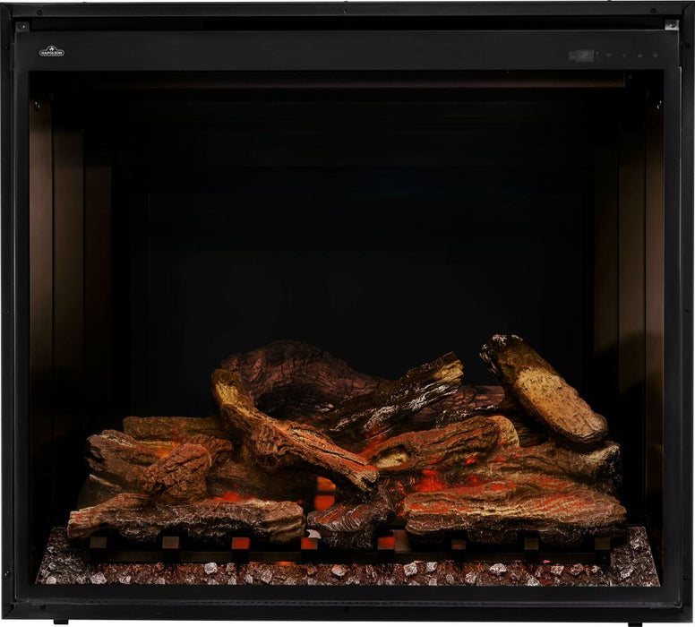 Napoleon Elevation X 36 electric fireplace with LCD flames with glowing embers