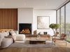 Napoleon Elevation X 42 electric fireplace with LCD flames in a living room