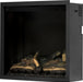 Napoleon Elevation X 42 electric fireplace with LCD flames left angle, fire off